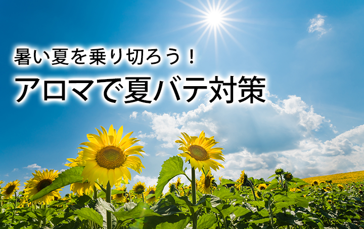 暑い夏を乗り切ろう！アロマで夏バテ対策