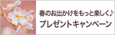 春のお出かけをもっと楽しく♪プレゼントキャンペーン