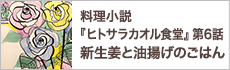 第６話　本日のお客様への料理『新生姜と油揚げのごはん』