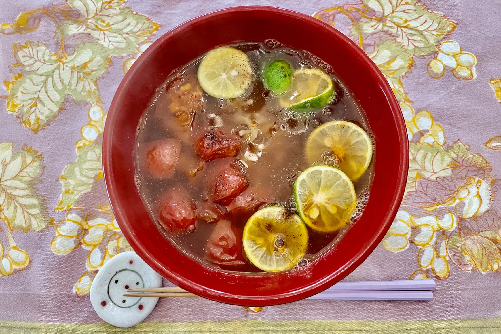 第34話　本日のお客様への料理『酢橘とプチトマトのラーメン』