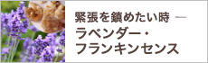 緊張を鎮めたい時－ラベンダー・フランキンセンス